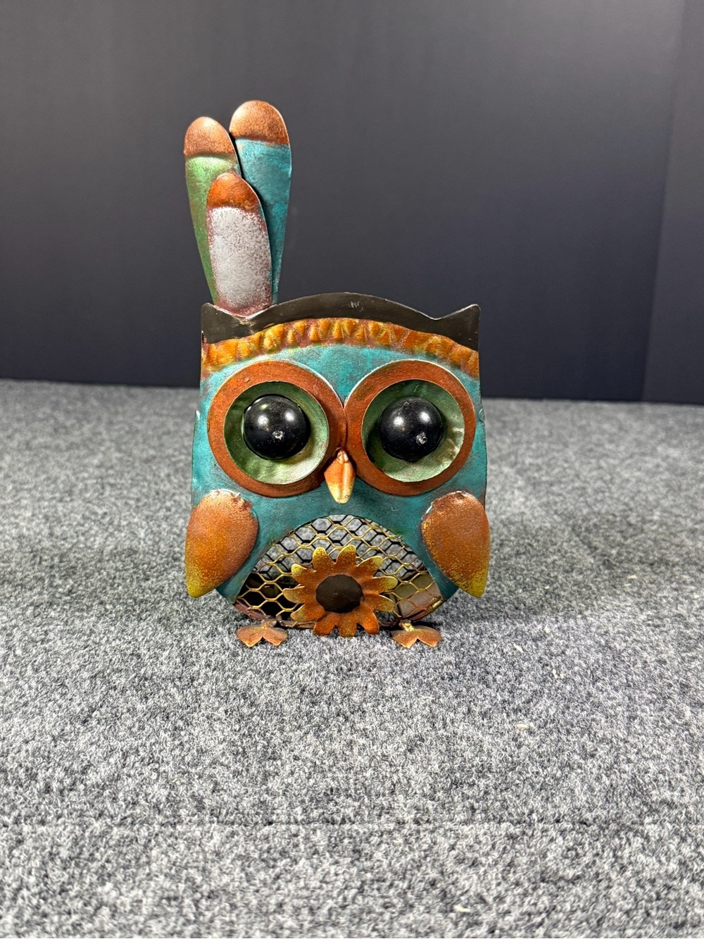 Hobby Lobby Metal Owl Headdress Votive Candle Holder 🦉✨